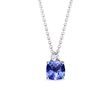 TANZANITE AND DIAMOND WHITE GOLD NECKLACE - NECKLACES
