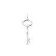 WHITE GOLD DIAMOND KEY PENDANT - PENDANTS - NECKLACES