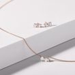 COLLIER EN OR ROSE AVEC DUO DE DIAMANTS - COLLIERS AVEC DIAMANTS - COLLIERS