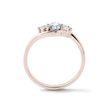 KLASSISCHER RING MIT DREI DIAMANTEN AUS ROSÉGOLD - VERLOBUNGSRINGE DIAMANTEN - VERLOBUNGSRINGE