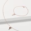 MINIMALIST KEY PENDANT IN 14K ROSE GOLD - PENDANTS - NECKLACES