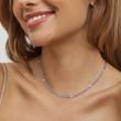 COLLIER ET BRACELET EN OR BLANC ET TANZANITES - ENSEMBLES DE BIJOUX EN GEMMES - BIJOUX