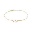 GOLD HEART BRACELET - YELLOW GOLD BRACELETS{% if category.pathNames[0] != product.category.name %} - {% endif %}