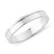 MEN'S WHITE GOLD GROOVE WEDDING RING - RINGS FOR HIM - WEDDING RINGS