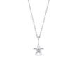 DIAMOND STAR PENDANT WITH DIAMONDS IN WHITE GOLD - DIAMOND NECKLACES - NECKLACES