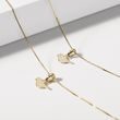 BIRD PENDANT DIAMOND NECKLACE IN YELLOW GOLD - CHILDREN'S NECKLACES - NECKLACES