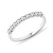 WHITE GOLD RING STUDDED WITH WHITE DIAMONDS - WOMEN'S WEDDING RINGS - WEDDING RINGS