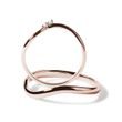 WAVE MOTIF ENGAGEMENT SET IN ROSE GOLD - ENGAGEMENT AND BRIDAL RING SETS - ENGAGEMENT RINGS