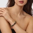 TAHITIAN PEARL BRACELET WITH YELLOW GOLD CLASP - PEARL BRACELETS - 