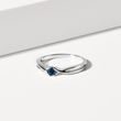 GOLDRING MIT BLAUEM SAPHIR - RINGE MIT SAPHIR - RINGE