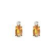 CITRINE AND DIAMOND STUD EARRINGS IN GOLD - CITRINE EARRINGS{% if category.pathNames[0] != product.category.name %} - {% endif %}