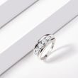 WHITE GOLD RING ADORNED WITH FIVE DIAMONDS - WOMEN'S WEDDING RINGS - WEDDING RINGS