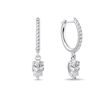 LUXURIÖSE OHRRINGE MIT LABOR-DIAMANTEN IN WEISSGOLD - OHRRINGE DIAMANT - OHRRINGE