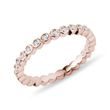 STUNNING RING WITH BRILLIANTS IN ROSE GOLD - WOMEN'S WEDDING RINGS - WEDDING RINGS