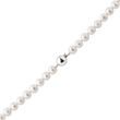 COLLIER DE PERLES AVEC FERMOIR EN OR BLANC 14 CT - COLLIERS DE PERLES - PERLES