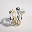 WHITE GOLD BALL RING - WHITE GOLD RINGS - RINGS