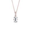 LUX 2CT LAB GROWN DIAMOND NECKLACE IN ROSE GOLD - DIAMOND NECKLACES - NECKLACES