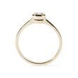 BAGUE DE FIANÇAILLES EN OR JAUNE ET DIAMANT TAILLE BRILLANT - TAILLE BRILLANT - BAGUES DE FIANÇAILLES