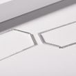 DIAMOND V NECKLACE IN WHITE GOLD - DIAMOND NECKLACES - NECKLACES