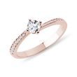 DIAMOND ENGAGEMENT RING IN 14K ROSE GOLD - ENGAGEMENT DIAMOND RINGS - ENGAGEMENT RINGS