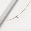 CLASSIC DIAMOND PENDANT IN ROSE GOLD - DIAMOND NECKLACES - NECKLACES