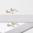 PEARL EARRING AND NECKLACE SET IN YELLOW GOLD - PEARL SETS - PEARL JEWELLERY