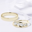 DIAMOND WEDDING RINGS IN 14KT GOLD - WEDDING RING SETS - 