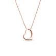 Heart-Shaped Pendant in Rose Gold
