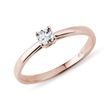 MINIMALIST ENGAGEMENT RING IN ROSE GOLD - SOLITAIRE ENGAGEMENT RINGS - ENGAGEMENT RINGS