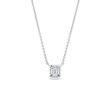 ASSCHER DIAMOND NECKLACE IN WHITE GOLD - DIAMOND NECKLACES - NECKLACES