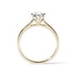 ENGAGEMENT RING WITH 0.5 CT DIAMOND IN YELLOW GOLD - SOLITAIRE ENGAGEMENT RINGS - 