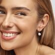 BOUCLES D'OREILLES MINIMALISTES EN OR BLANC AVEC PERLES D'EAU DOUCE - BOUCLES D'OREILLES EN PERLES - PERLES