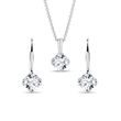 LAB GROWN DIAMOND JEWELRY SET IN WHITE GOLD - DIAMOND SETS - FINE JEWELRY