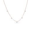 COLLIER EN OR ROSE ET DIAMANTS DE SYNTHÈSE - COLLIERS AVEC DIAMANTS - COLLIERS