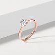 KLASSISCHER RING AUS ROSÉGOLD MIT 0,5 CT DIAMANTEN - VERLOBUNGSRINGE MIT BRILLANT - VERLOBUNGSRINGE