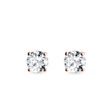 DIAMOND EARRINGS IN ROSE GOLD - DIAMOND STUD EARRINGS - EARRINGS