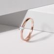 VERLOBUNGSRING MIT DIAMANT IM BRILLANTSCHLIFF AUS ROSÉGOLD - VERLOBUNGSRINGE MIT BRILLANT - VERLOBUNGSRINGE