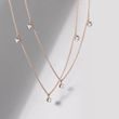 COLLIER EN OR ROSE AVEC DIAMANTS SERTIS CLOS - COLLIERS AVEC DIAMANTS - COLLIERS