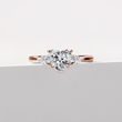 1CT HEART DIAMOND RING IN ROSE GOLD - RINGS WITH LAB-GROWN DIAMONDS - ENGAGEMENT RINGS