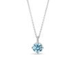 HALSKETTE MIT BLAUEM LABORDIAMANTEN IN WEISSGOLD - KETTEN MIT DIAMANTEN - KETTEN