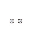 BOUCLES D'OREILLES FORGÉES EN OR ROSE AVEC BRILLANTS - PUCES D'OREILLES EN DIAMANT - BOUCLES D'OREILLES