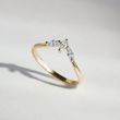 MARQUISE CUT DIAMOND RING IN YELLOW GOLD - DIAMOND RINGS - RINGS