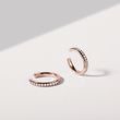 SINGLE NÁUŠNICE EAR CUFF Z RUŽOVÉHO ZLATA S DIAMANTMI - NÁUŠNICE EAR CUFF - NÁUŠNICE