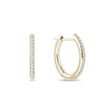 DIAMOND HOOP EARRINGS IN YELLOW GOLD - DIAMOND EARRINGS - EARRINGS