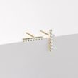 DIAMOND BAR EARRINGS IN YELLOW GOLD - DIAMOND EARRINGS - EARRINGS