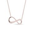 COLLIER INFINITY EN OR ROSE 14CT - COLLIERS AVEC DIAMANTS - COLLIERS