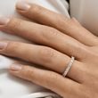 ETERNITY AND SHINY FINISH WHITE GOLD WEDDING RING SET - WHITE GOLD WEDDING SETS - WEDDING RINGS