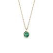 COLLIER EN OR AVEC ÉMERAUDE LUNETTE - COLLIERS AVEC ÉMERAUDE - COLLIERS