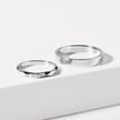 WHITE GOLD WEDDING RING SET WITH 3 DIAMONDS - WHITE GOLD WEDDING SETS - WEDDING RINGS