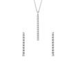 WHITE GOLD DIAMOND BAR JEWELRY SET - DIAMOND SETS - FINE JEWELRY